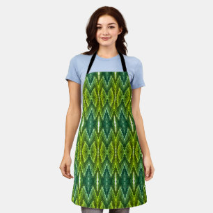 Tablier Apron - Motif de Kaleidoscope à Verts