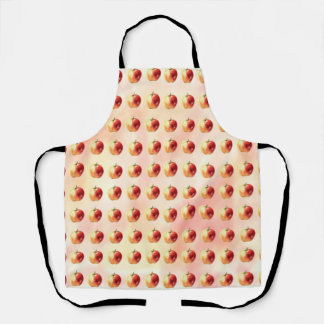 Tablier Apron Motif rustique Apple Watercolor