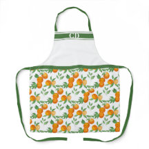 Apron oranges botaniques monogrammes
