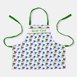 Tablier Apron pour enfants - Coeurs acryliques Abstraits