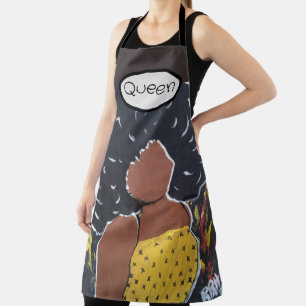Tablier Apron, reine africaine-américaine