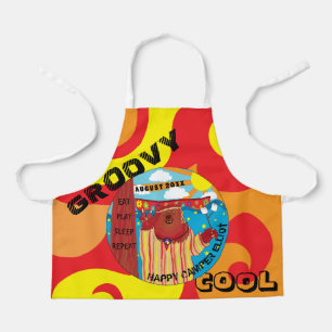 Tablier Apron Super Camp Bear partout sur l'impression