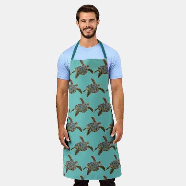 Tablier Apron - Tortues de mer (Porté)