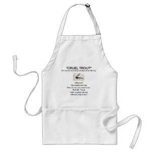 Tablier Apron "Truite à oreille cruelle de lièvre badigeon