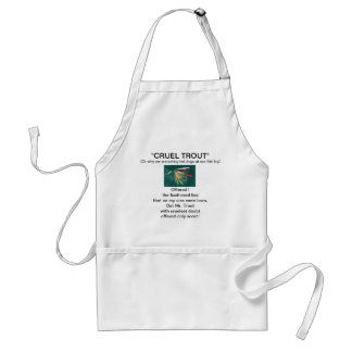 Tablier Apron "Truite Fin mouille truite cruelle"
