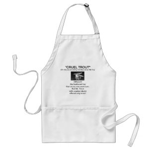 Tablier Apron "Truite mouillée noire"