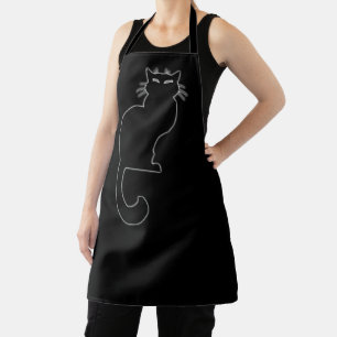 Tablier Aprons d'art Amoureux des chats Black Cat Aprons