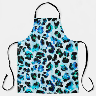 Tablier Aquarelle Abstraite Motif de peau léopard