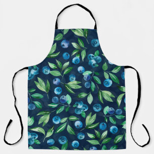 Tablier Aquarelle bleu bleuet sans couture motif, berrie s