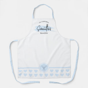 Tablier Aquarelle bleu clair Moderne Baker Chef Cuisine