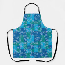Aquarelle bleu vert ivoire
