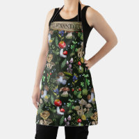 Aquarelle Bois Champignons Moss Nom du Motif