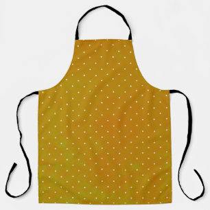 Tablier Aquarelle de grunge tacheté vert jaune orange polk