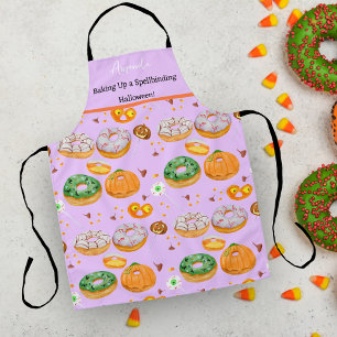 Tablier Aquarelle Donut-licious Happy Halloween bonbon