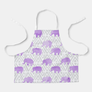 Tablier Aquarelle Elephant Shibori Primitive Chevron