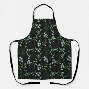 Tablier Aquarelle Eucalyptus Feuilles de verdure