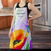 Aquarelle Floral Californie Poppies Custom