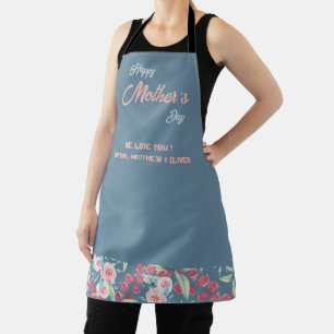 Tablier Aquarelle Floral Fête des Mères 2024 Cadeau