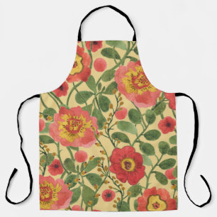 Tablier Aquarelle florale rétro : Élégance intemporelle