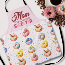 Aquarelle mignonne Donut Maman Tu Rends La Vie Plu