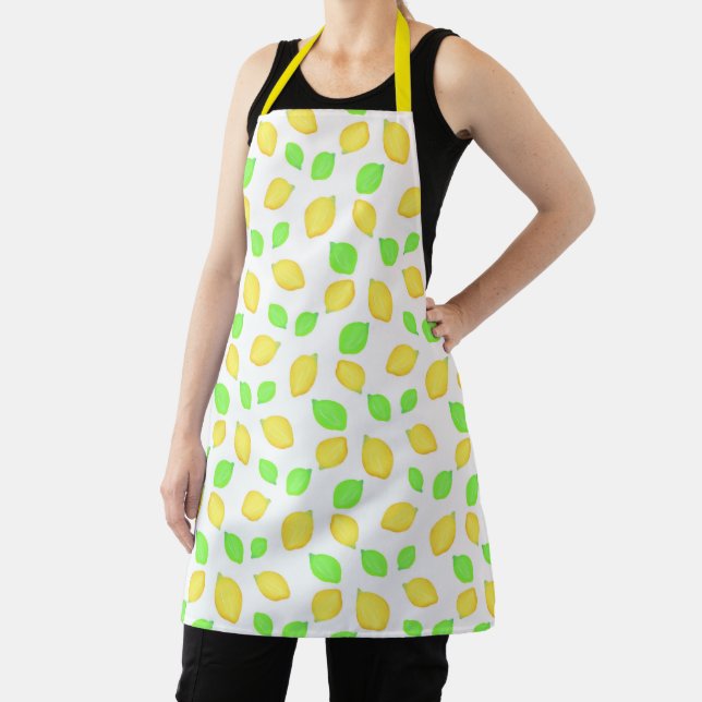 Tablier Aquarelle Motif citron citron (Insitu)