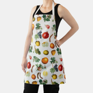 Tablier Aquarelle Motif de fruits méditerranéen