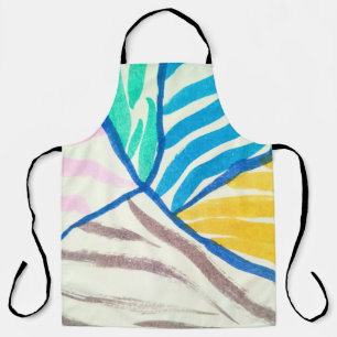 Tablier Aquarelle patchwork : style de peinture sale.