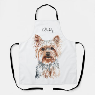 Tablier Aquarelle personnalisée Yorkie