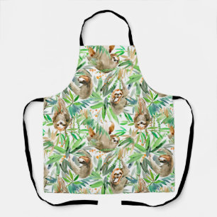 Tablier Aquarelle Sloth Jungle