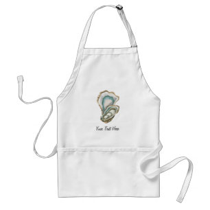 Tablier Aquarelle Tendance Nautilique Huître Personnalisée