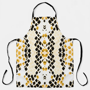 Tablier Aquarelle transparente Snakeskin. Alligator en cui