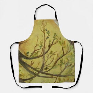 Tablier Arbre branches anciennes Tout-sur-impression tabli