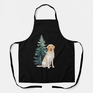 Tablier Arbre de Noël Chien Fête Amoureux des Chiens Xmas