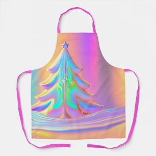 Tablier Arbre de Noël Iridescente