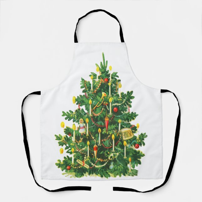 Tablier Arbre de Noël Vintage (Recto)