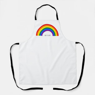 Tablier Arc-en-ciel gay pride. L'amour est l'amour.