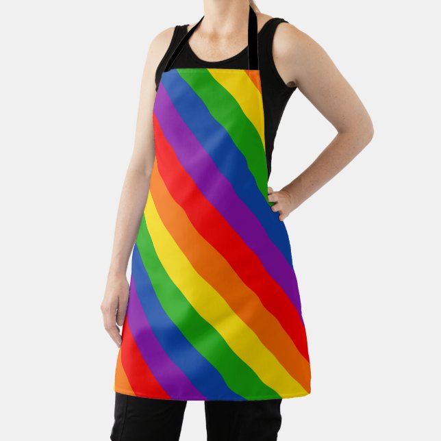 Tablier Arc-en-ciel LGBTQ+ Pride drapeau, couleurs Gay pri (Insitu)
