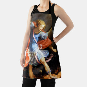 Tablier Archange Michael piétine Satan, Guido Reni