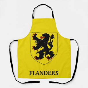 Tablier Armoiries de Flandre Lion Héraldique