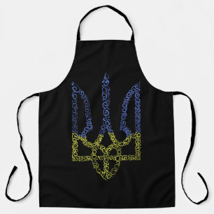 Tablier Armoiries de l'Ukraine trident motif de la spirale