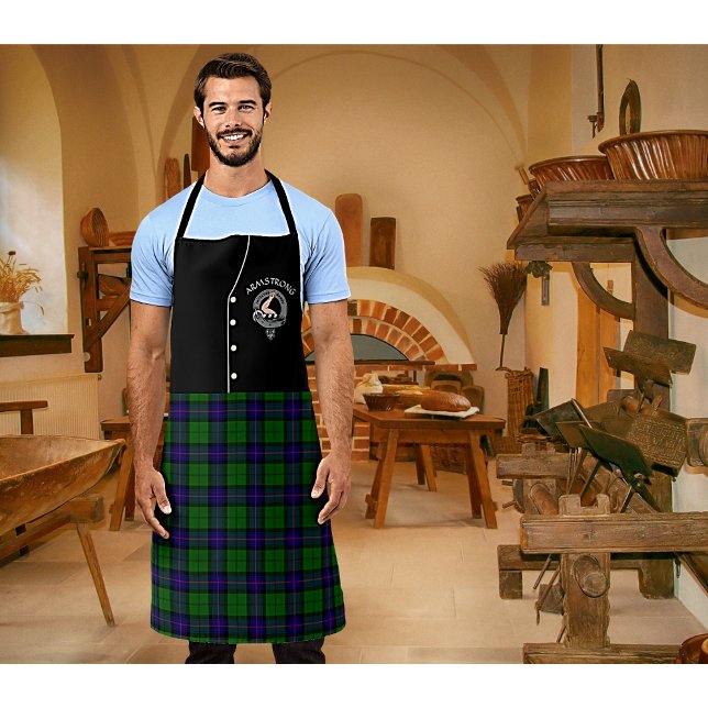 Tablier Armstrong Clan Badge & Tartan Kilt Apron (Créateur téléchargé)