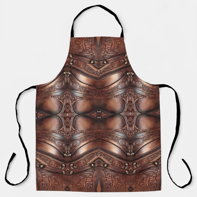 Tablier armure de barbier conception abstraite Tout-sur-im (Recto)