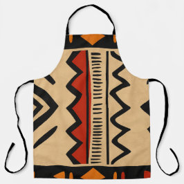 Tablier Arrière - plan africain aux couleurs chaudes
