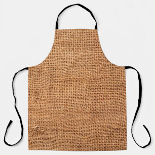 Tablier Arrière - plan de tissu de burlap Brown ou tissu 