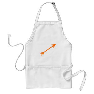 Tablier Arrow Orange 35deg Le MUSÉE Zazzle Cadeaux