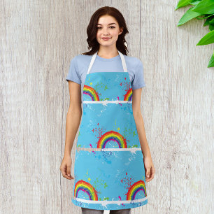 Tablier Art Artistique Arc-en-ciel coloré