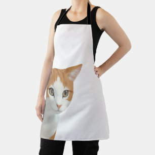 Tablier Art de chat roux adorable