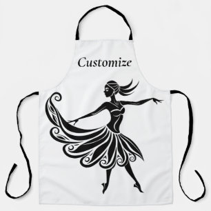 Tablier Art de la silhouette de danseuse africaine Thunder
