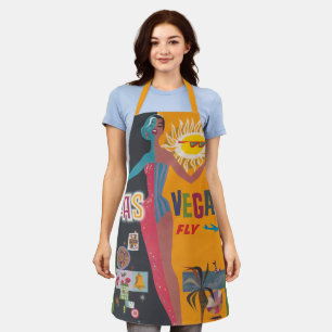 Tablier Art de l'affiche de voyage de jeu de Las Vegas vin