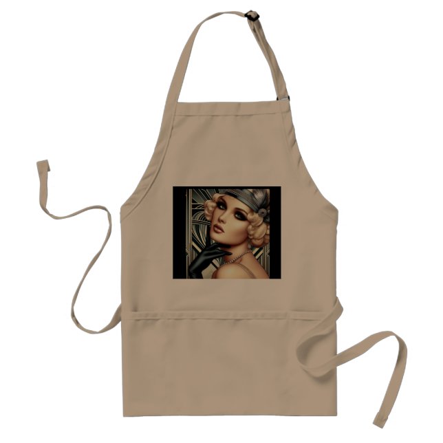 Tablier Art Déco Femme Fatale Apron (Devant)